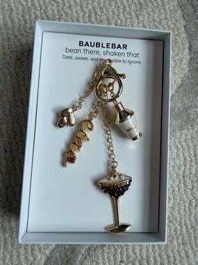 BaubleBar Gold-Tone Espresso Martini Bag Charm